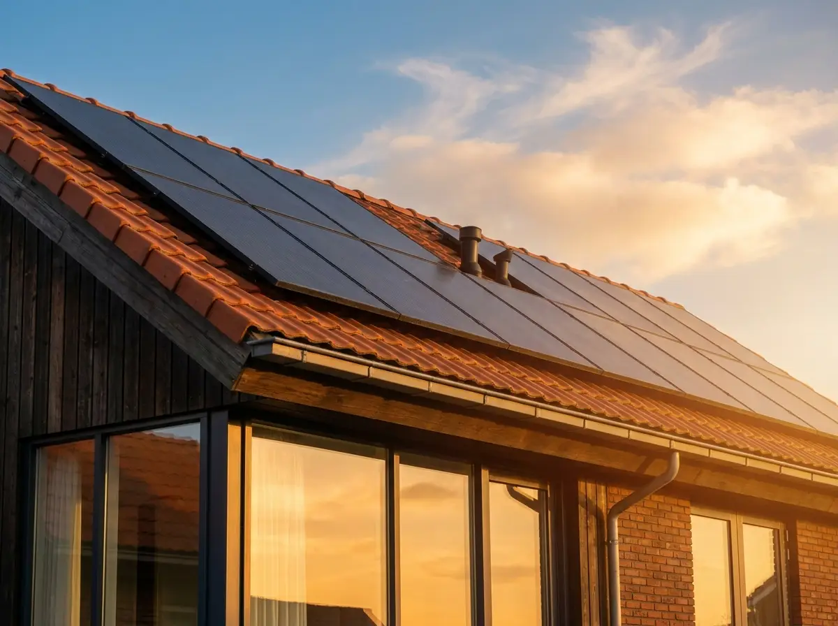 Zonnepanelen op een Nederlands dak — afbouw saldering